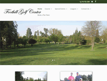 Tablet Screenshot of foothillgolfcourse.com